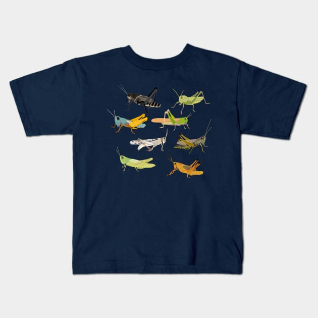 Grasshoppers Kids T-Shirt by ahadden